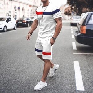 Men's Casual/Athletic Shorts and Shirt Set